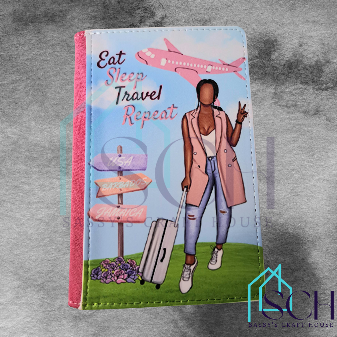 Sleep, Eat, Travel, Repeat Passport Holder